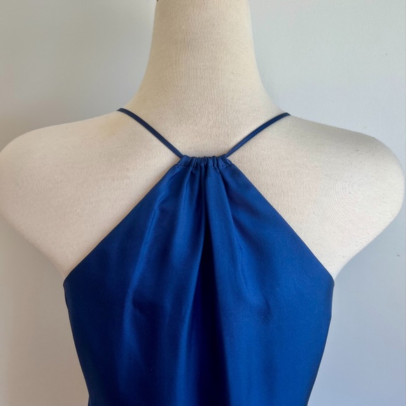Like-New Blue ‘Club Monaco’ Silk Racer-Back Cami/Tank - Picture 10 of 16